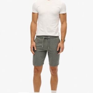 SUPERDRY Vintage Logo Embroidered Jersey Shorts Gray‎ Small